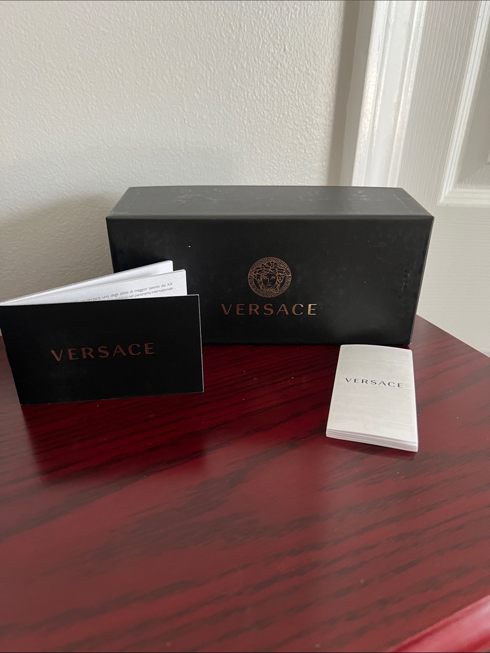 Versace Black and Gold Sunglasses Box